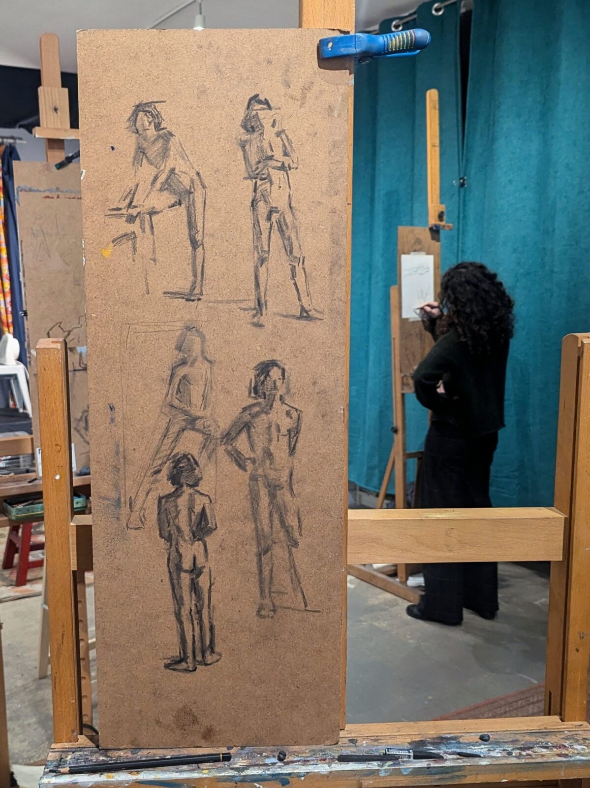 Chevalet et matériel de l'atelier