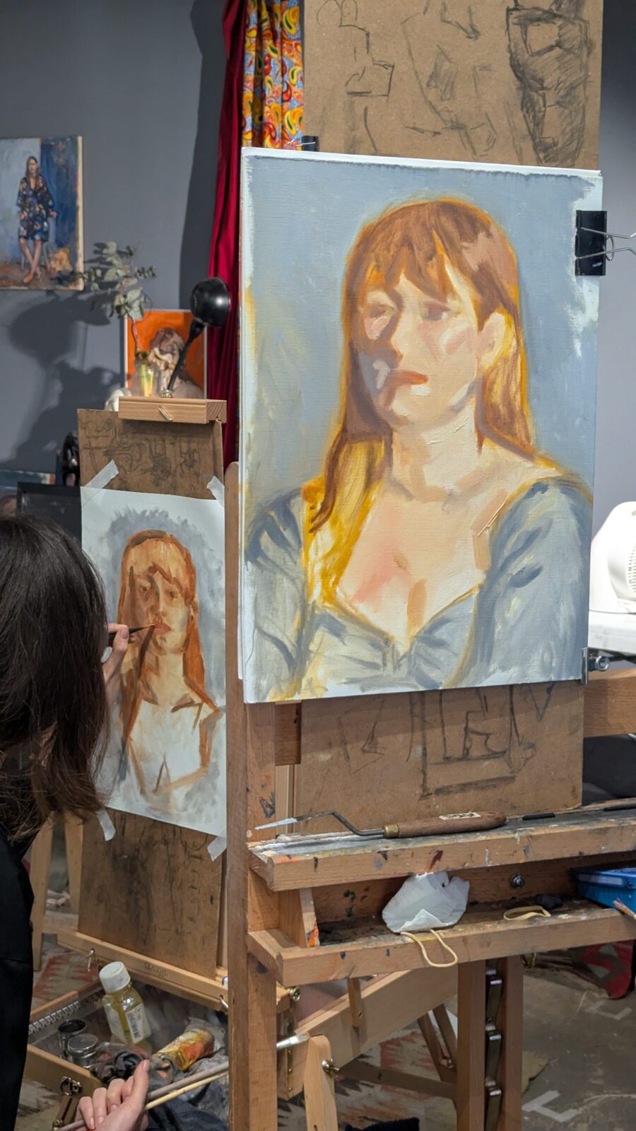 Portrait d'Isaline, huile sur toile